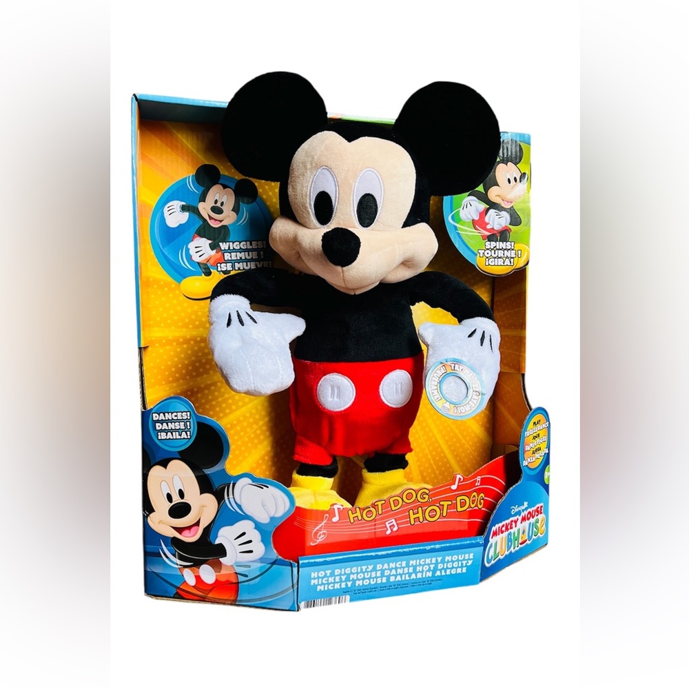 Mickey Mouse Hot Diggity Dance & Play Sings Spins Arms Move Hips Move